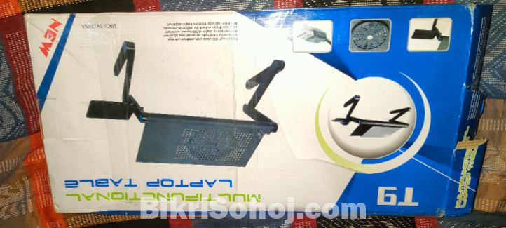 T9-multifunctional laptop table with cooler fan